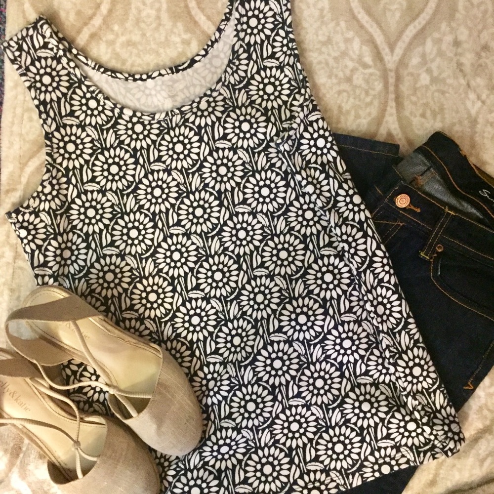 Floral pattern tank